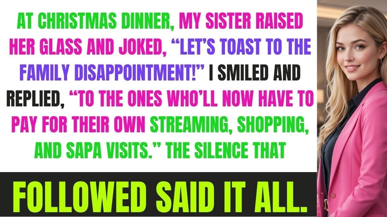 At Christmas Dinner, My Sister Raised Her Glass And Said, “Cheers To The Family Disappointment.”