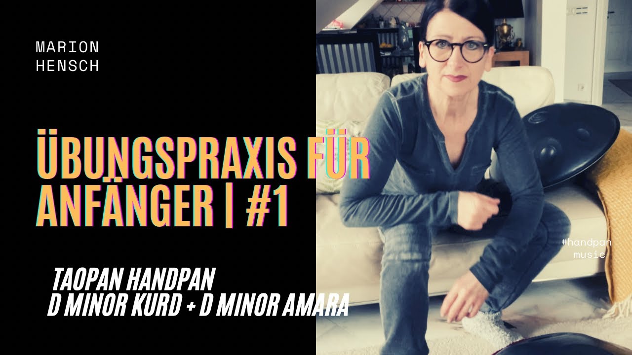 Tutorial für Anfänger |Melodie#1| D Moll Kurd 8+1 #handpanworkshop #handpanmusic #handpan