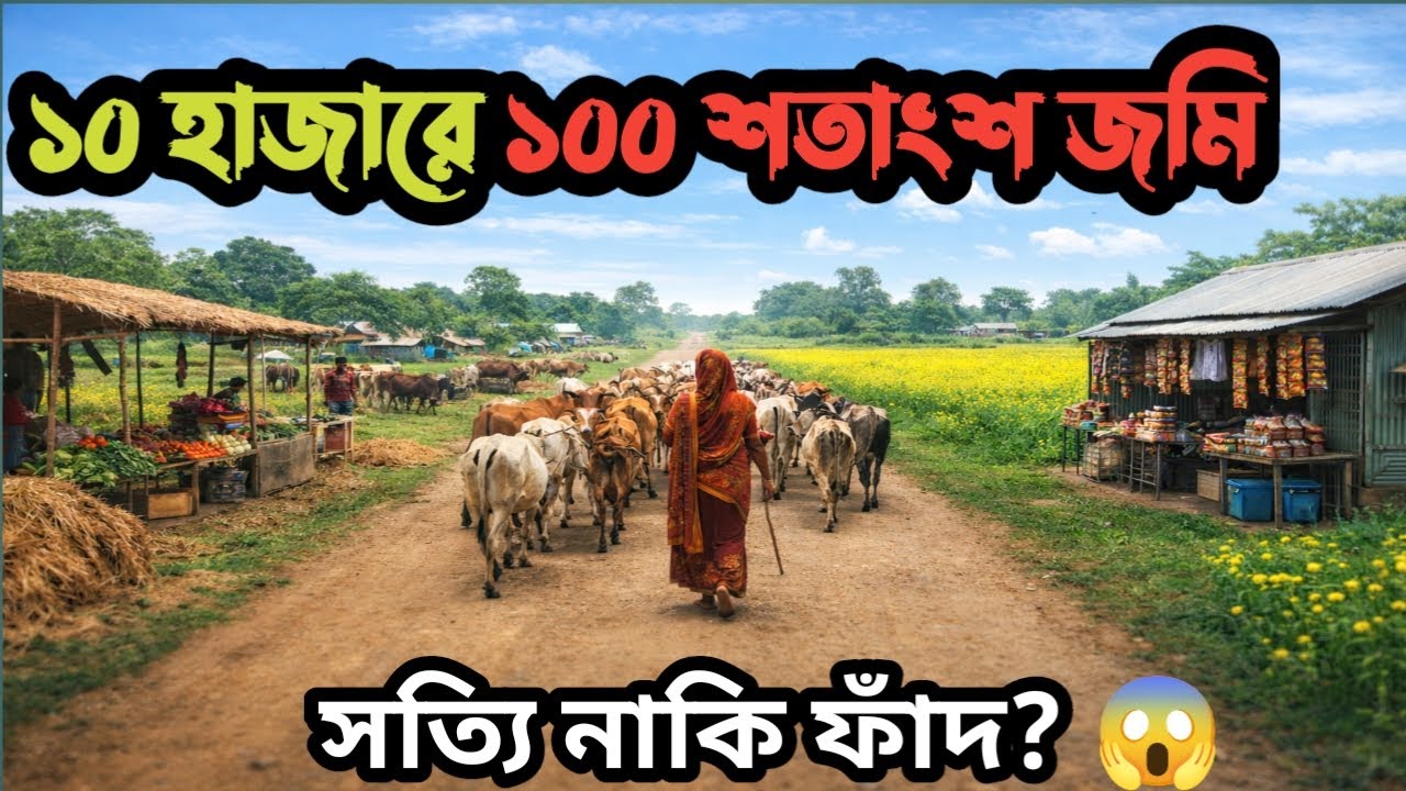১০ হাজারে ১০০ শতাংশ চরের জমি! 🌾 একদিনেই স্বপ্নের খামার তৈরি | বাংলাদেশ গ্রামীণ চরের জীবন🔹villegeland