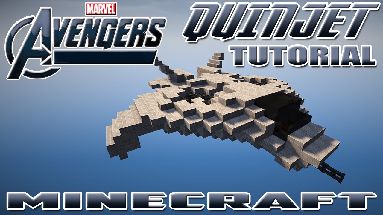 MINECRAFT / HYTALE : AVENGERS S.H.I.E.L.D. QUINJET TUTORIAL
