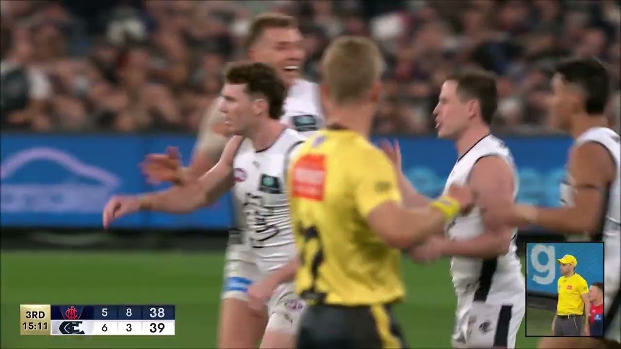 Blake Acres's Semi Final 1st goal - AFL Finals 2023 - Carlton @ Melbourne