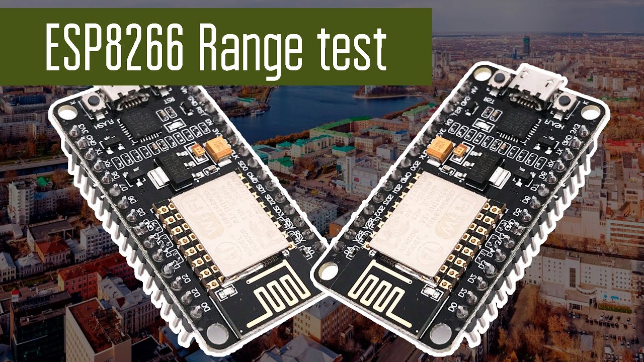 ESP8266 тест дальности WiFi 2.4 ГГц Arduino