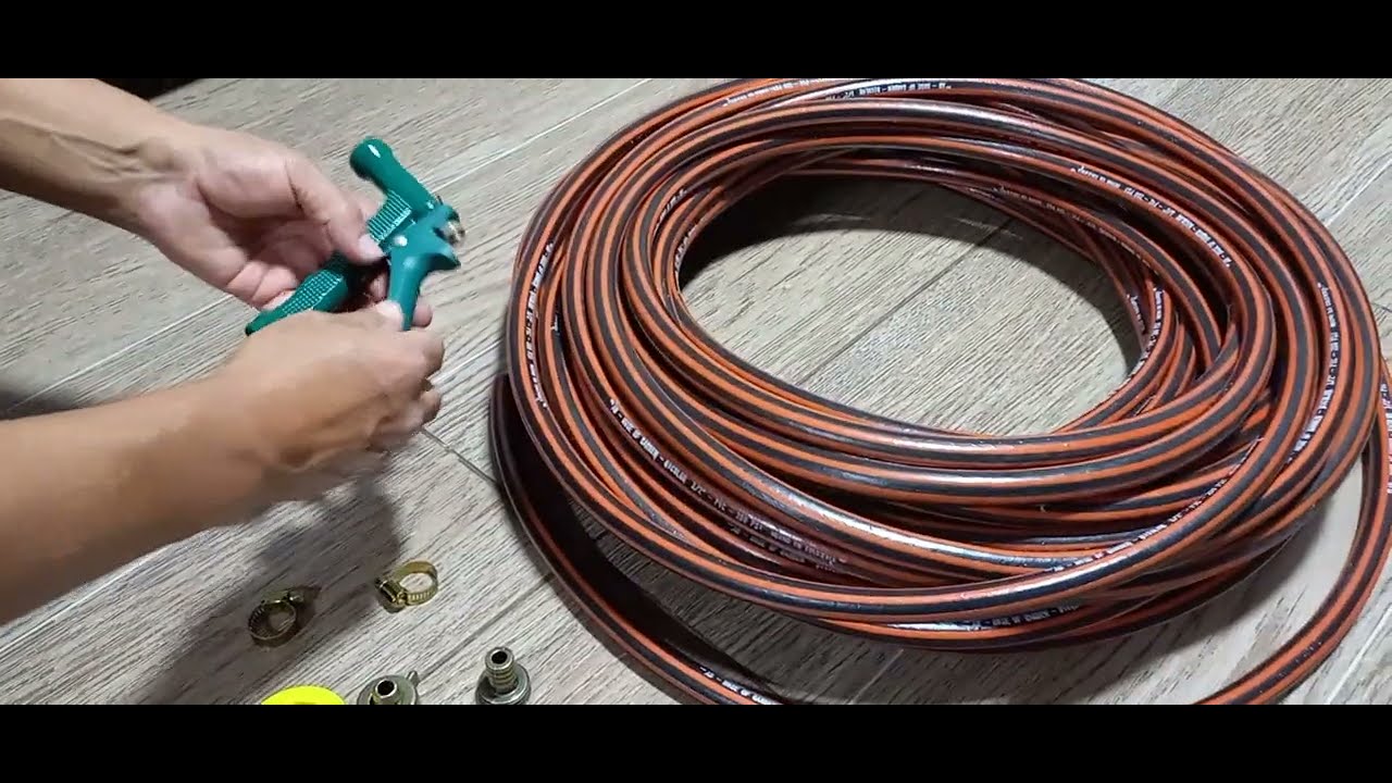 Cómo Instalar acoples y pistola de riego en manguera