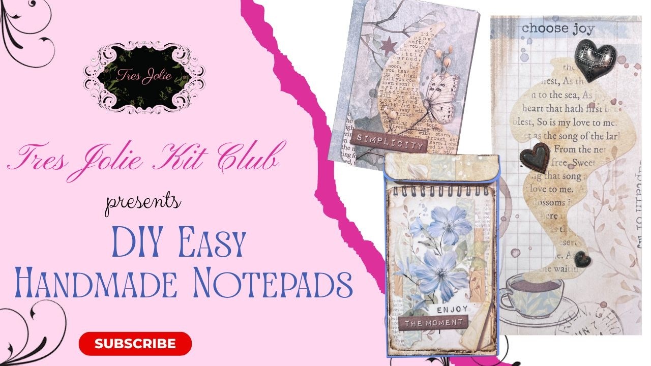 DIY Handmade Notepads using 2026 March Scrapbook Kit