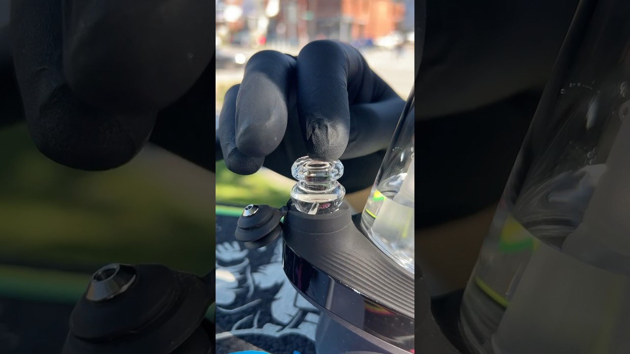 Ever used a spinner cap on your Puffco Peak? 🤔 #V2spinner #spinner #420vibes #420 #shorts