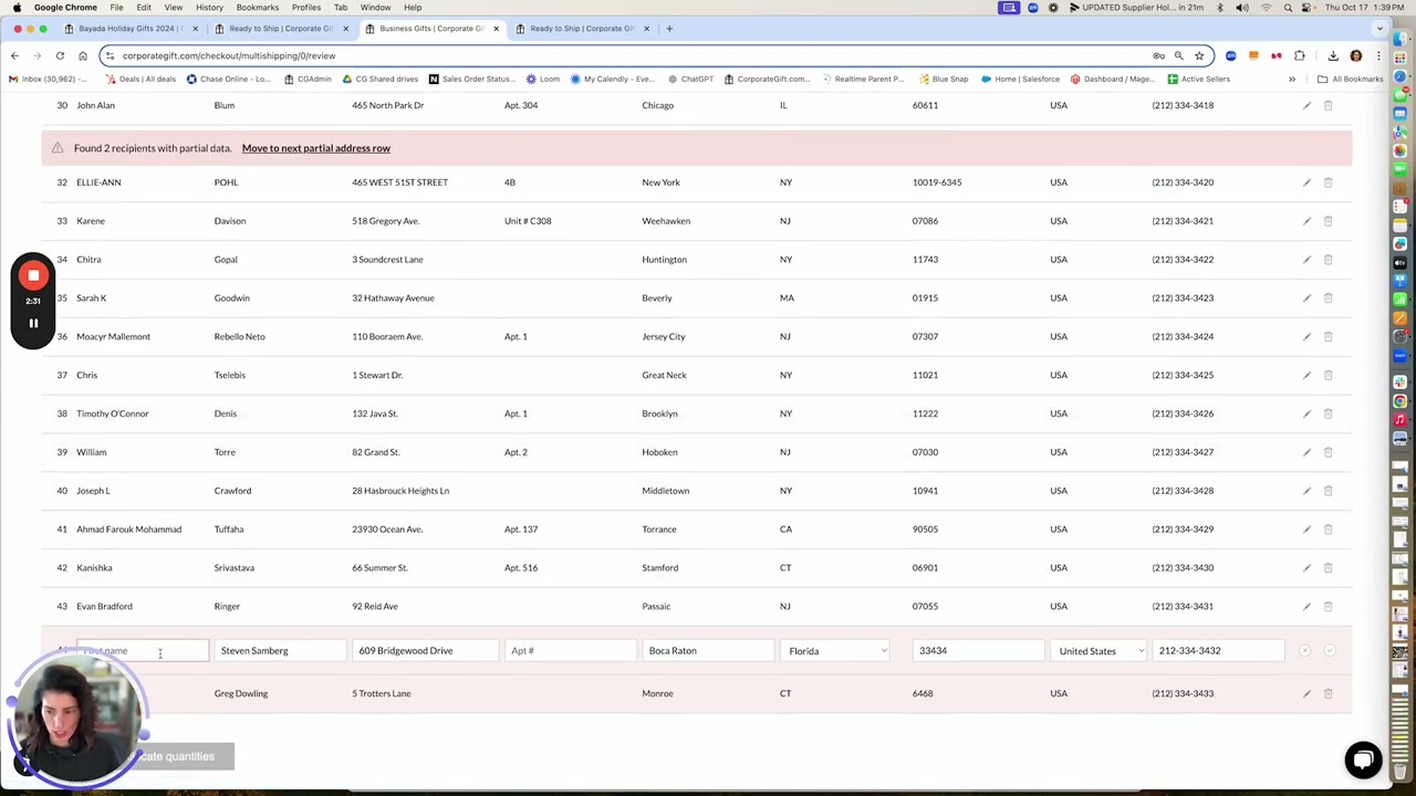 How to send gifts in bulk using multi-recipient sending