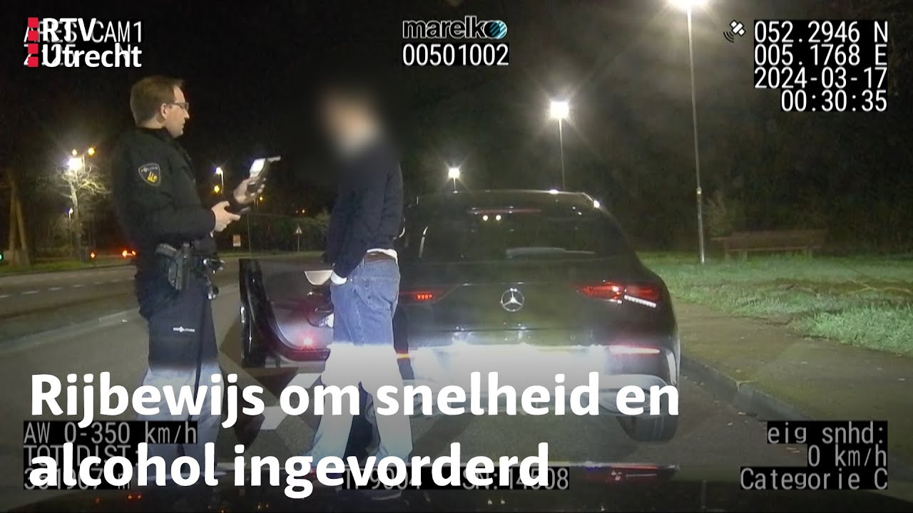 Belgische Mercedesbestuurder vliegt in volle vaart over de A1 | RTV Utrecht
