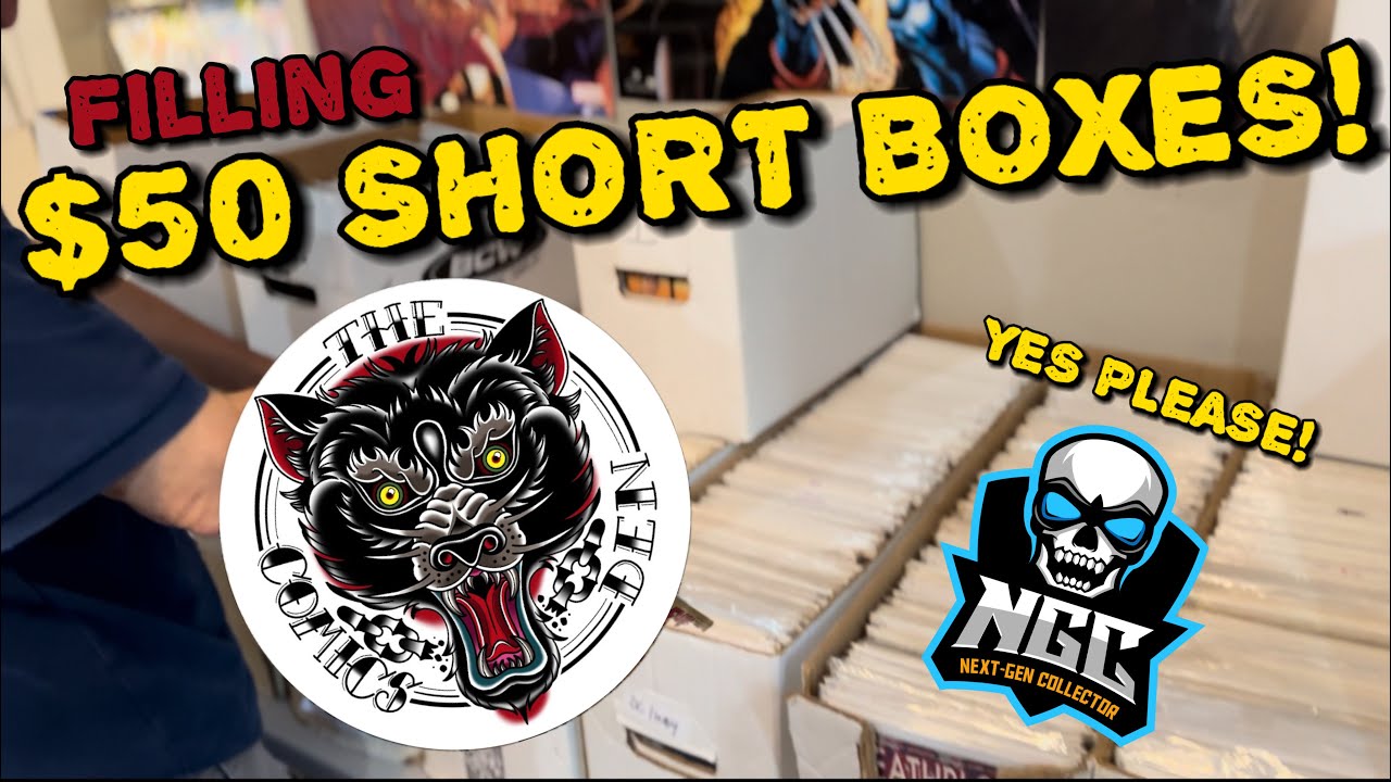 Filling a Short Box at The Comics Den HOUSE SALE!