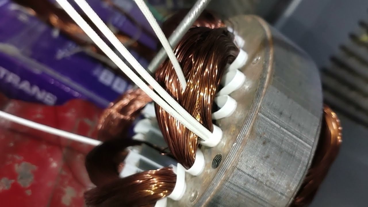 110(One ten)3speed Cooler motor ।। 28mm core size।। rewinding data with 16 Coils।। 24 slot by Israr.