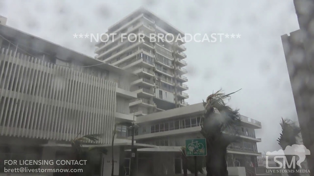 STOCK - 09/21/2017 - San Juan, Puerto Rico Major Hurricane Maria damage and debris