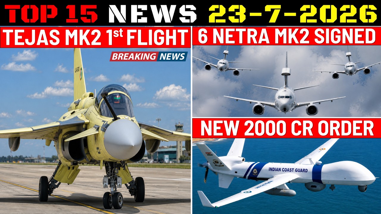 Новости обороны Индии: первый полёт Tejas Mk2, подписание контракта на 6 Netra Mk2, 10 новых БПЛА...