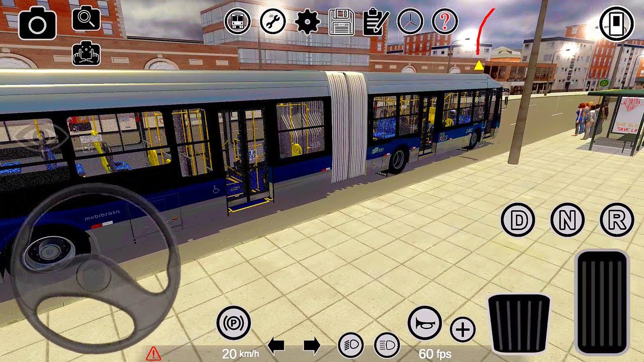 Proton Bus Simulator PBSU - Millennium BRT I O500UDA padr&atilde;o S&atilde;o Paulo - Superarticulado 23m