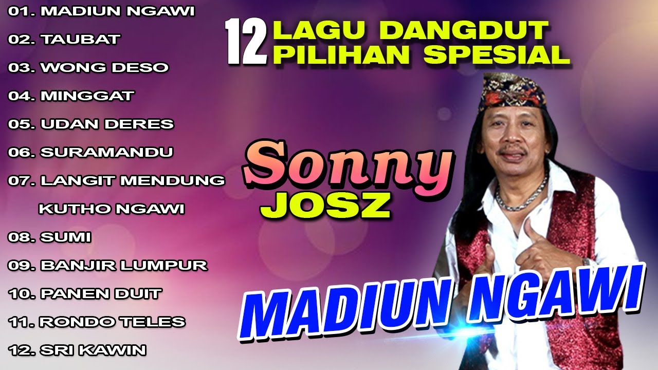 12 Lagu Dangdut Pilihan Spesial Sonny Josz | Madiun Ngawi | Taubat | Wong Deso
