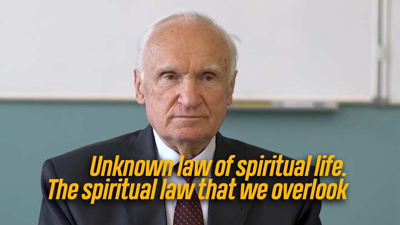 Unknown law of spiritual life. The spiritual law that we overlook