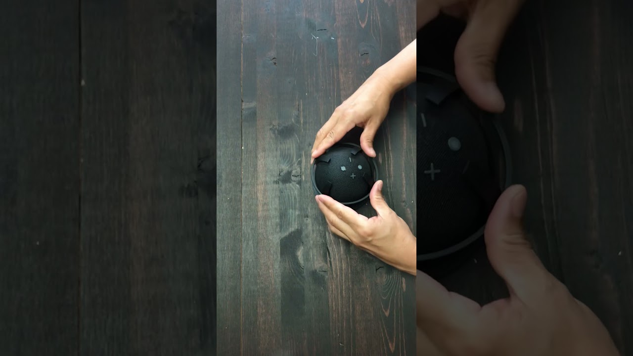 Assembly and shaking demonstration of the SturdyGrip&reg; Echo Dot Ceiling Mount / Wall Mount