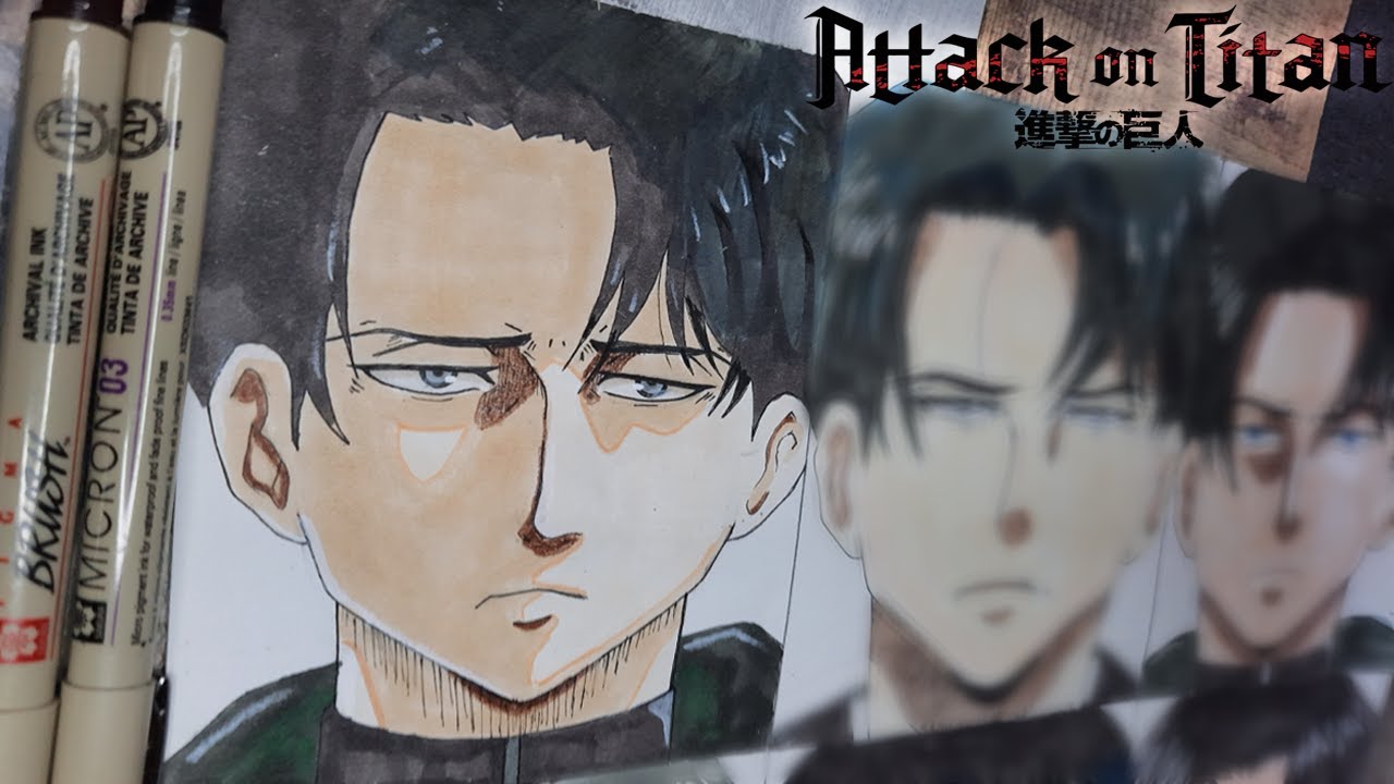 Drawing Levi in Different Anime Styles | Attack on Titan