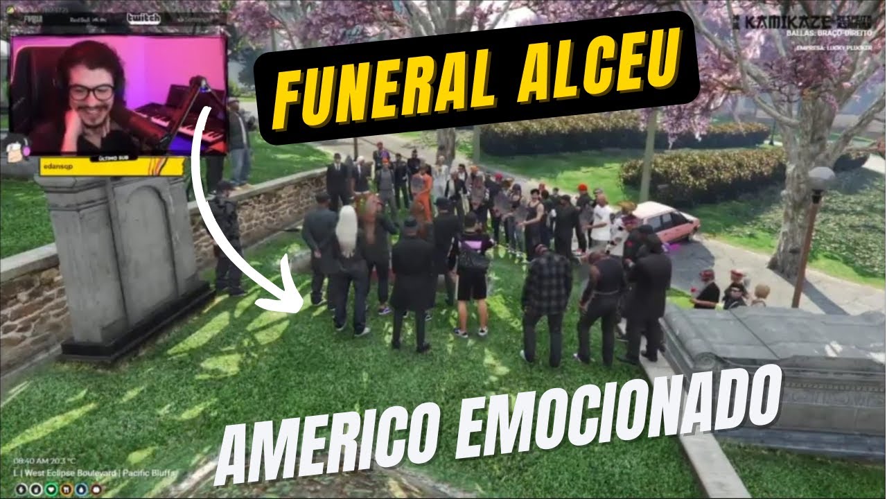 Velório do Alceu e americo_rp emocionado - GTA Kamikaze RP