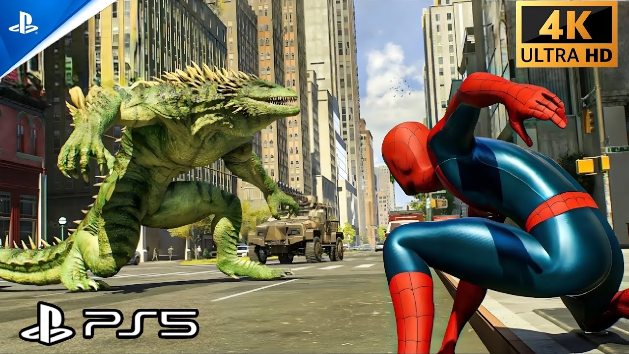 (PS5) Spider-Man 2 - Venom Vs Lizard Fight | INSANE Ultra Realistic Graphics Gameplay [4K60FPS HDR]
