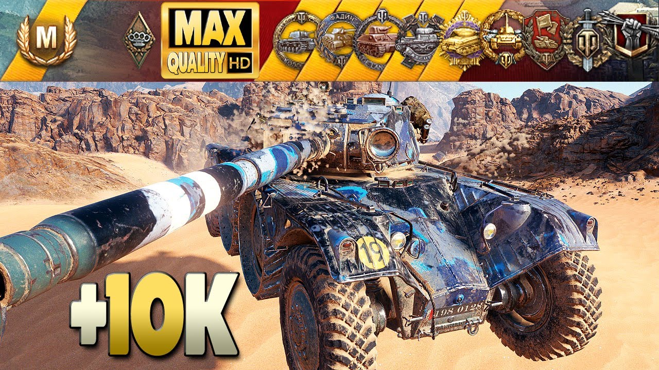 EBR 105: Сенсационный экшен с + 10к урона - World of Tanks