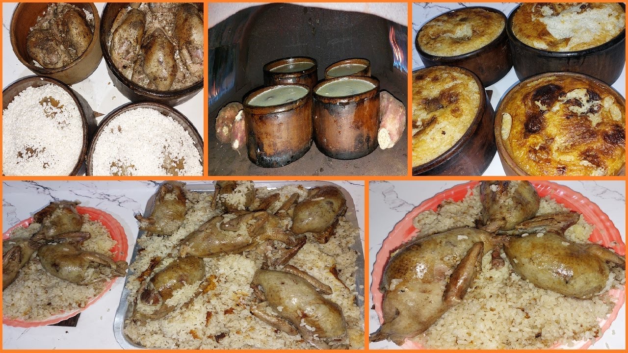 عمل طواجن الحمام المحشي خطوة بخطوة // طريقة عمل طاجن الارز المعمر بالحمام // برام الحمام المحشي