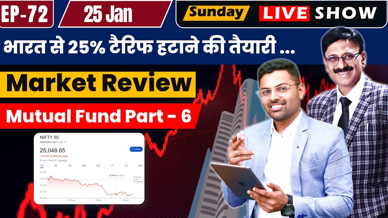 EP-72 Sunday Live | Market Fall Reasons & Next Strategy | Mutual Fund Ep-6
