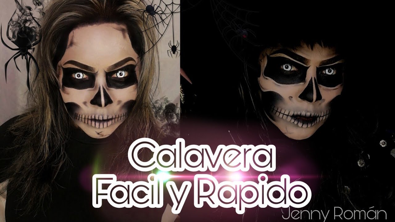 Maquillaje de Calavera para Mujer|Skull makeup for halloween #Halloween #skullwoman #Tendencias2020