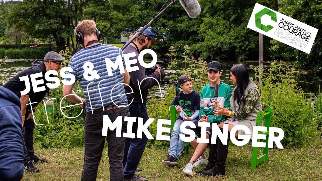 Jugendfestival Courage 2018 - Jess und Meo treffen Mike Singer