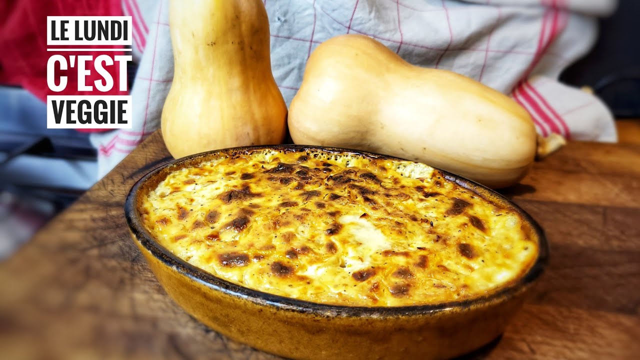 GRATIN DE BUTTERNUT À L'AIL CONFIT