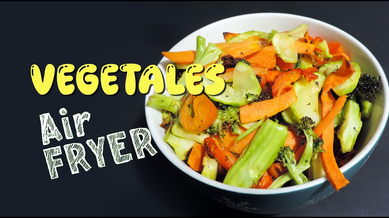Vegetales en Air Fryer - Brocoli en freidora de aire ¡TE VA A ENCANTAR!