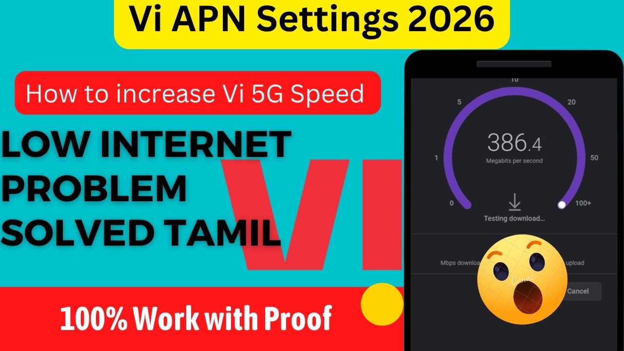 Boost Vi Net Speed With Vi 5g | Vodafone-idea APN Settings Tips | Quick Internet Tamil | 2026