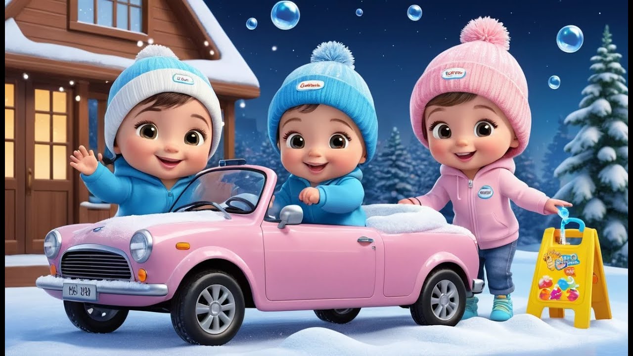 Winter Car Wash | Fun Learning & Action Song for Toddlers