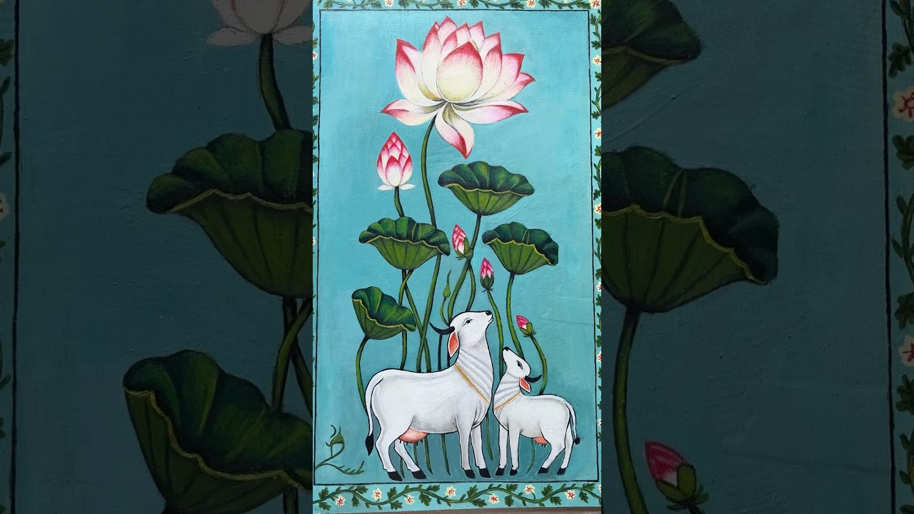 How to Make a Pichwai Painting | Step-by-Step Process | Traditional Indian Art 🪷