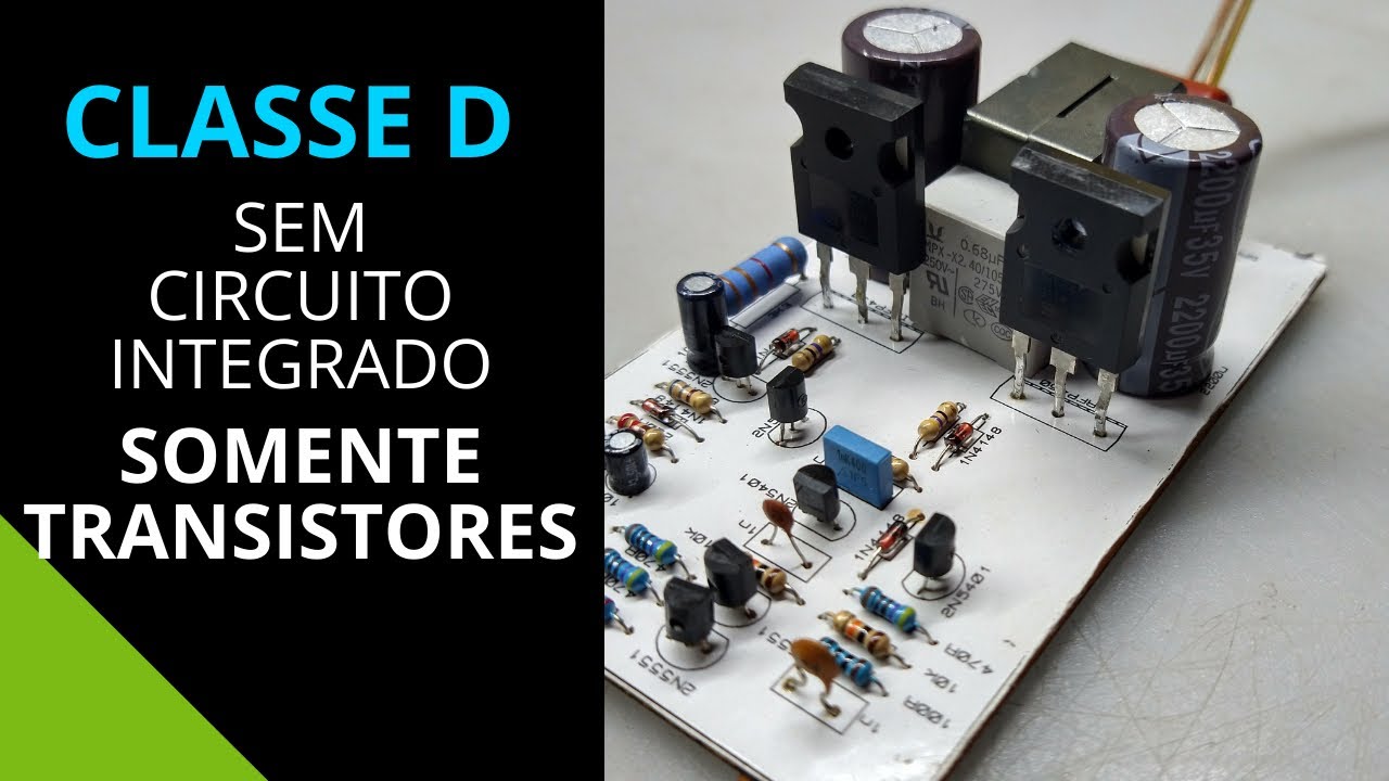 Bora ali montar um AMP Classe D? Vídeo patrocinado pela UTSOURCE