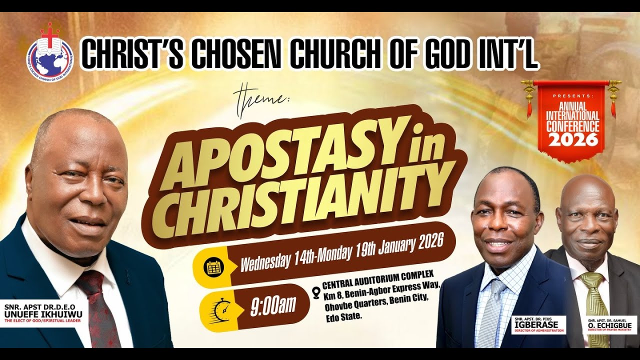 2026 ANNUAL INTERNATIONAL CONFERENCE || THANKSGIVING SERVICE || SUNDAY 18TH JANUARY 2026