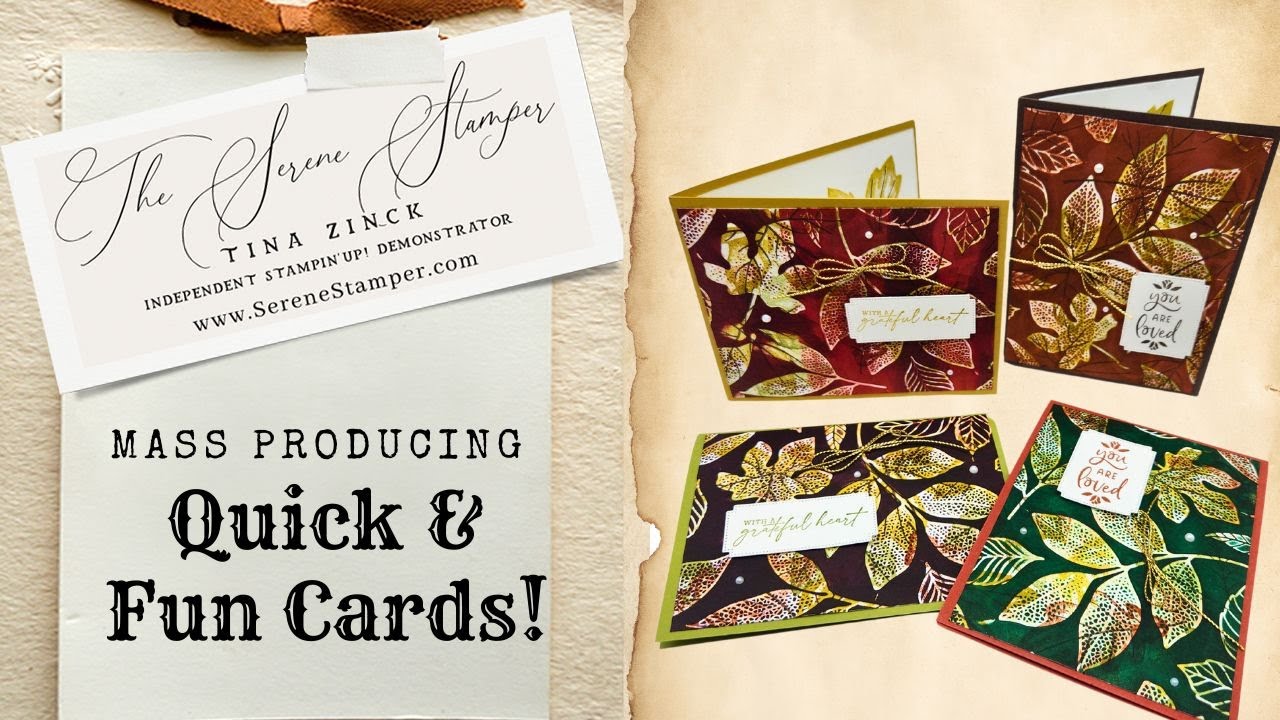 Quick & Easy Cards using 3 Techniques | One Sheet Wonder, Smackdown & Magical (Reverse) Embossing