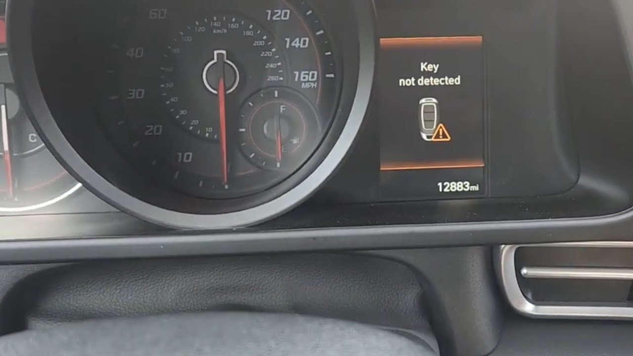 HOW TO: start car with No Key Detected warning (dead key fob battery) | 2023 Hyundai Elantra