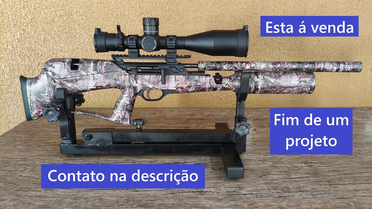 PCP T Rex bullpup kit Garrafa, essa ficou boa demais! Vídeo de agrupamento no canal!
