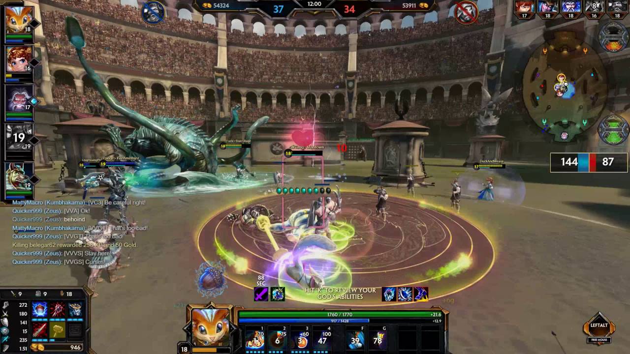 Ratatoskr Arena Penta Kill - Smite