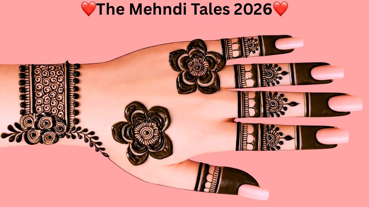 New Elegant Floral Mehndi Design 2026 | Easy Bridal Backhand Mehndi Design | Simple & Stylish Mehndi