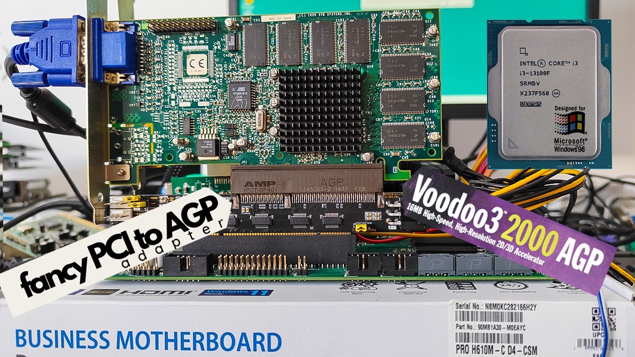 PCI to AGP Adapter on (very) Modern Hardware: 3dfx Voodoo, nVidia TNT2,  SiS Xabre - What Works?