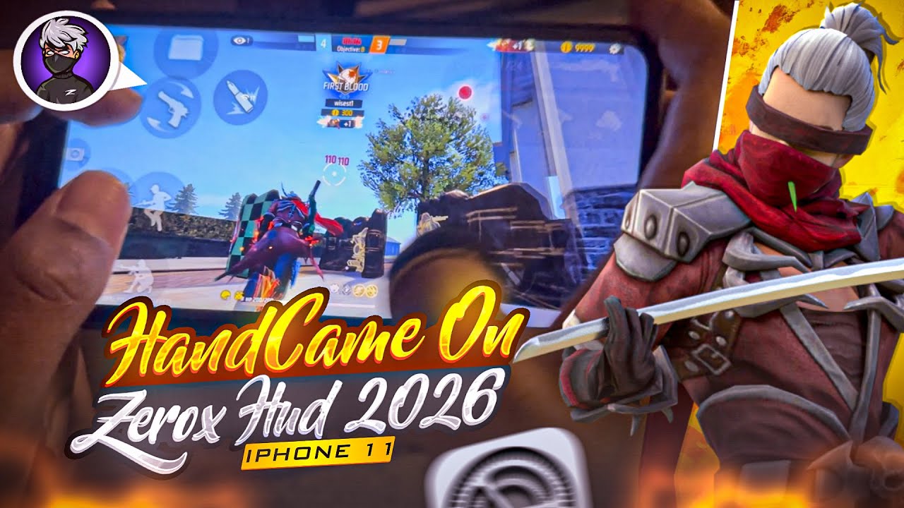 2026🎯BOBB Handcame On Zerox Hud🔥This Is Too Fast Movement Like Zerox FF⚡️IPhone 11📱