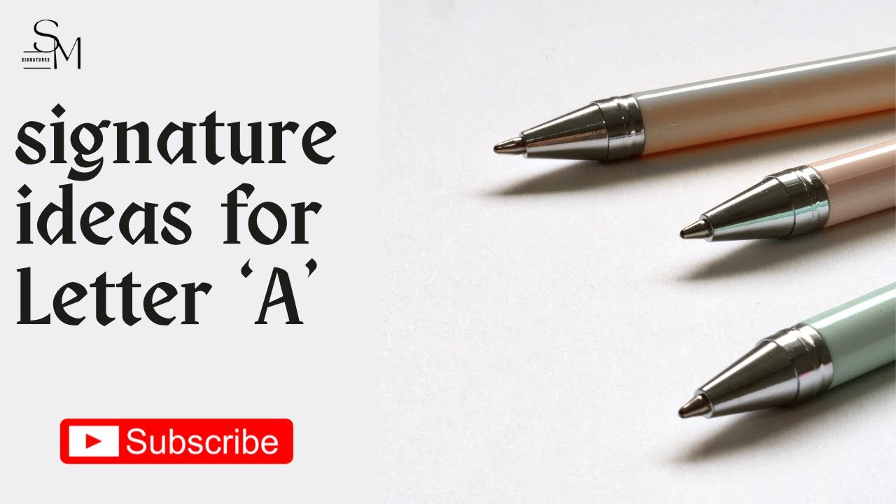 How to Signature Letter 'A'?   | A Signature Styles Simple