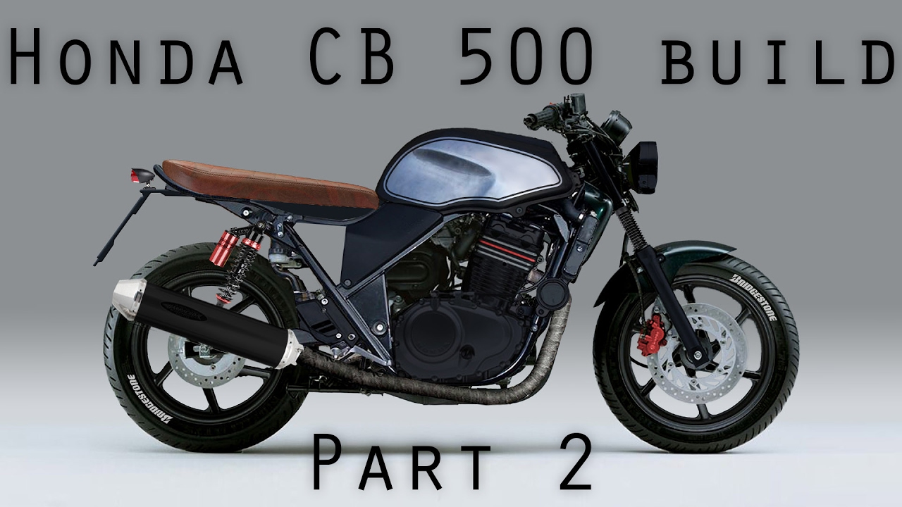 Honda CB 500 brat style cafe racer - Part2 - Teardown