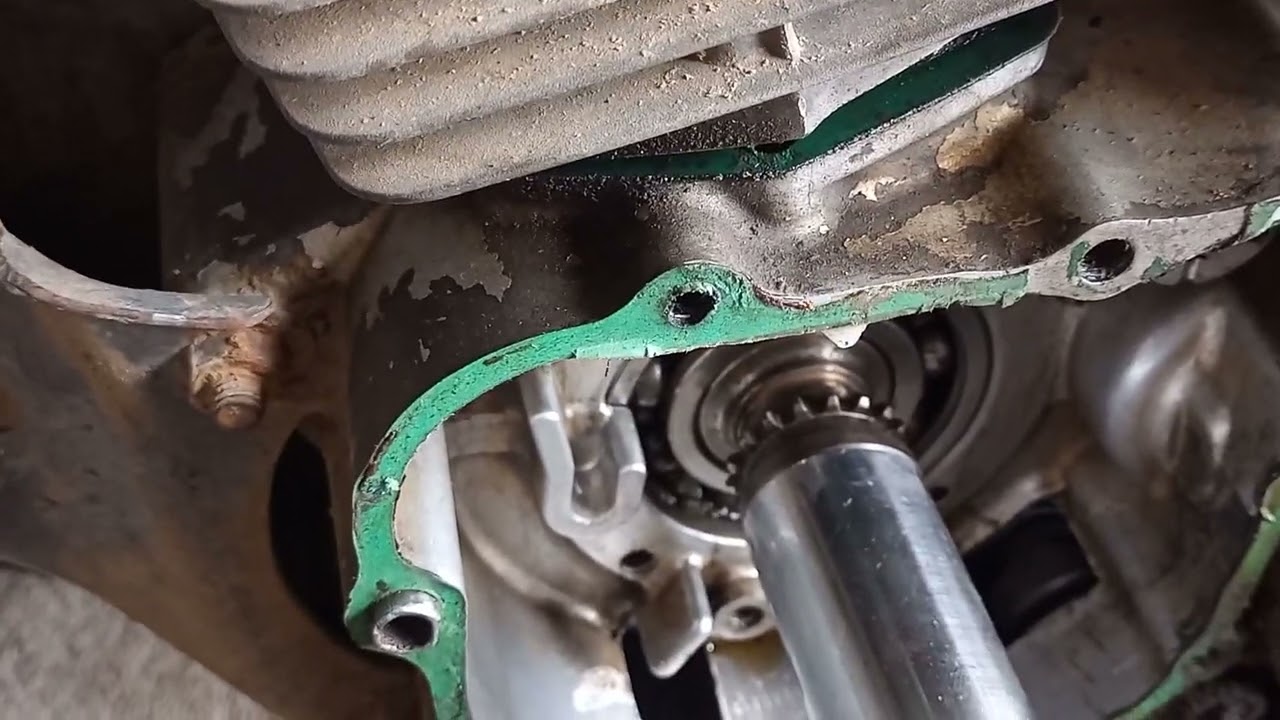 como colocar engrenagem pião corrente comando NX200cc,CRF230 Honda todas as motos