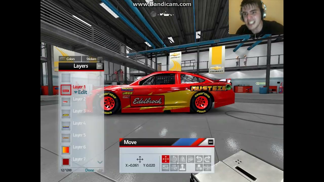 NASCAR '14 speedruns - Making Lightning McQueen in NASCAR '14 speedrun