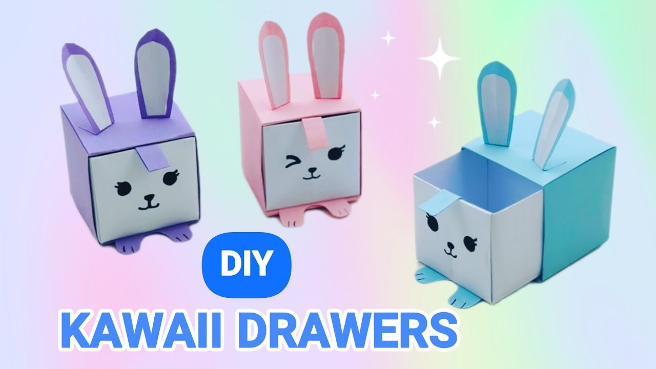 DIY Mini Paper Drawers | Easy Origami Storage Box