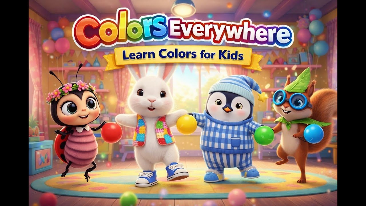 Colors Everywhere 🌈 | Learn Colors for Kids | Fun Nursery Rhyme for Toddlers