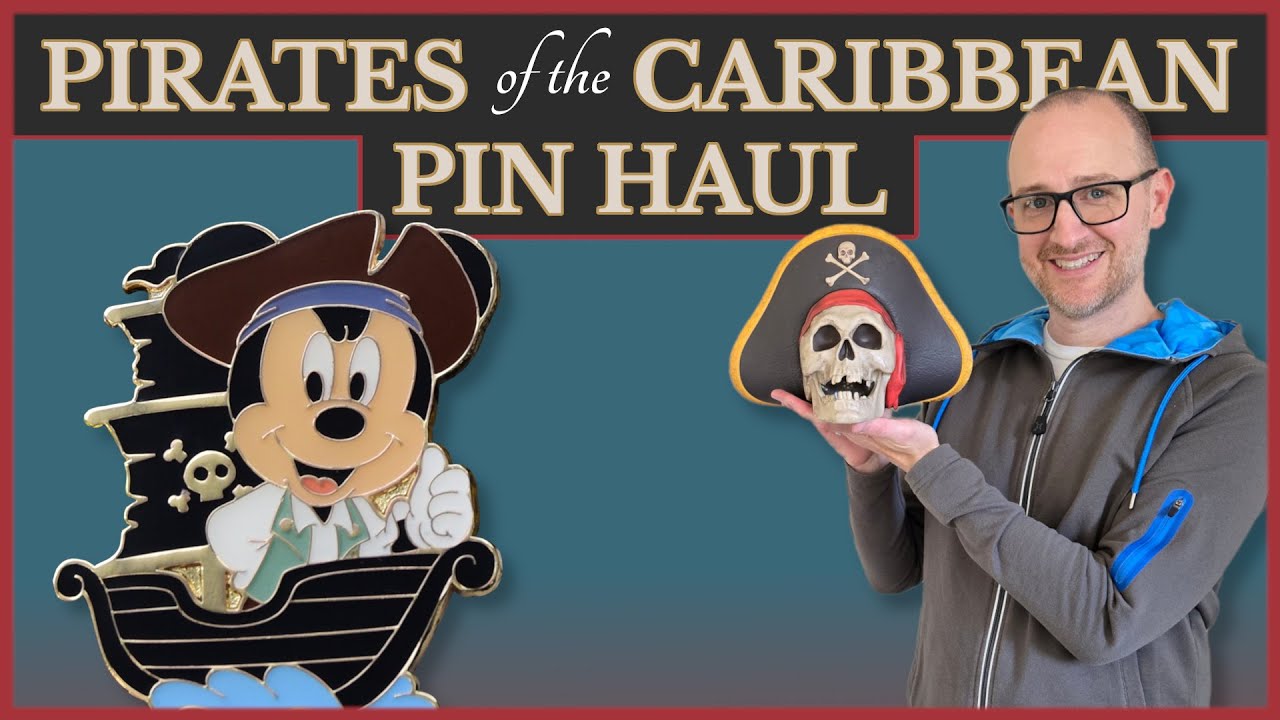 Pirates of the Caribbean Disney Pin Haul | Pirate Skull Bank