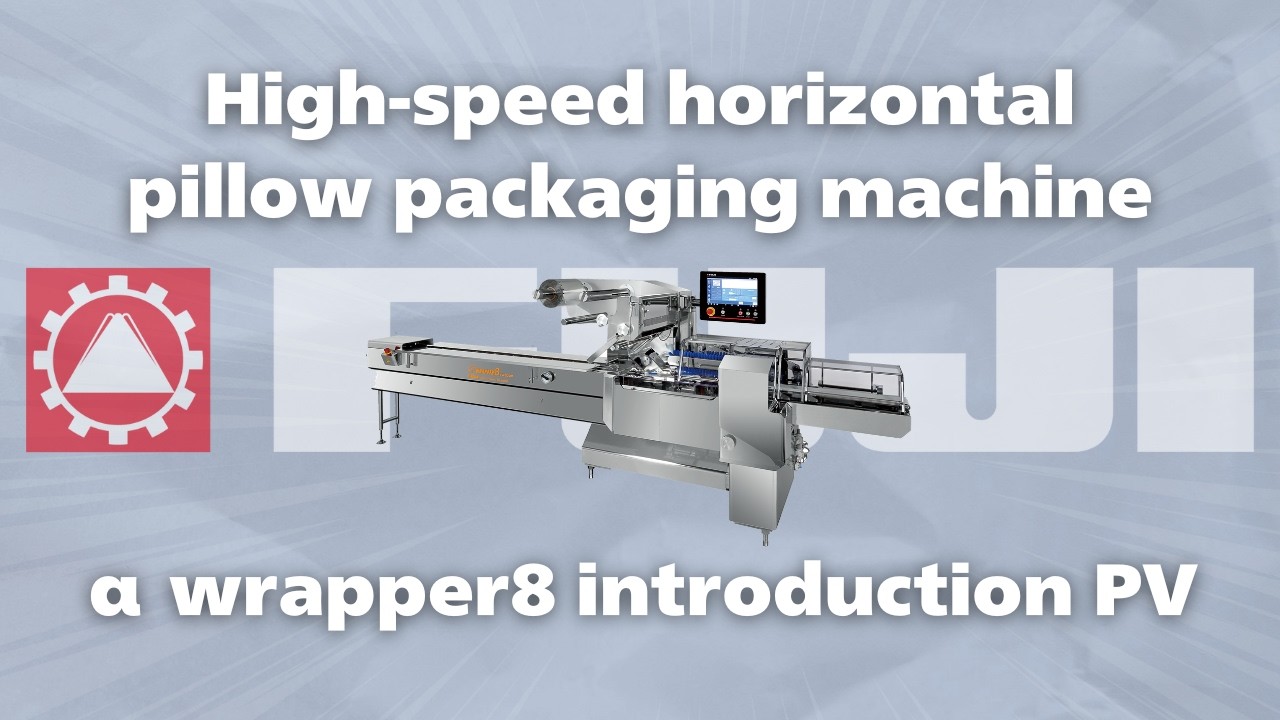 Introducing  αwrapper 8 series, a high-speed horizontal pillow packaging machine