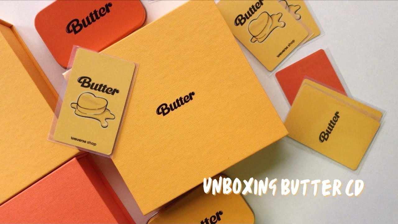 unboxing bts butter cd + pobs (4 copias)